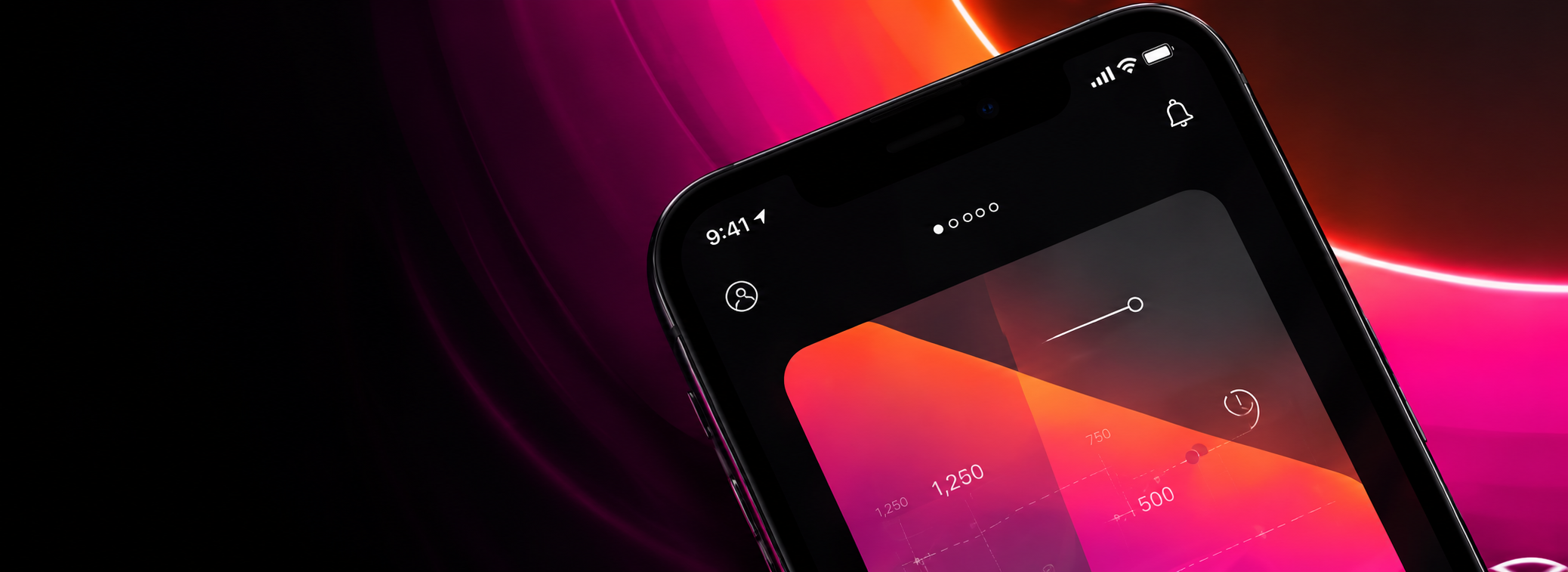 Vibrant pink digital campaign on a smartphone
